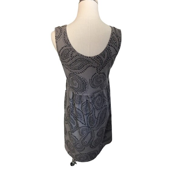 Icantoo Mini Dress Size XS Gray Sleeveless Swirls Cotton Women's NEW - Picture 3 of 5